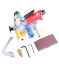 Powerful R-6026 Pneumatic Belt Sander And Grinder With 7000rpm Polishing Machine Variable Speed Control, accessories included.
