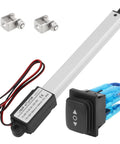 Mini 200mm Travel Linear Actuator With 12V Power High Speed 30mm Per Second 32N Load Waterproof Switch And Mounting Bracket