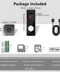 Package contents of Wireless Video Doorbell With Chime And HD Camera, Long Battery Life, 92 Degree Wide View And Pan, AI Motion Detection.