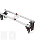 47.2 Inch Router Sled For Flattening Slabs With 3 Axis Height Adjustment, showing aluminum rails and base plates included