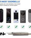 Beefed-Up Durable Doorbell Screws Kit With T6 And T15 Security Screws, Included Screwdriver And 2 Doorbell Keys, compatible with doorbells