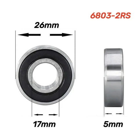 Beefy Build 6805 2RS Double Sealed Ball Bearing 25X37X7MM Bike Bottom Bracket Upgrade Tight Zero Drag Smooth Shifting Pre Greased For Mountain And Road Rig