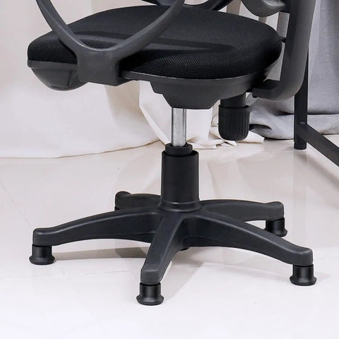 Six Pack Office Chair Glides Furniture Feet For Desk Chairs Black Iron And PP Material Protect Floors And Prevent Sliding
