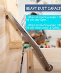 Heavy Duty 250N Soft Close Lid Support Hinges for Wood Chests and Toy Boxes installed on wooden box