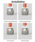 Installation steps for 10 Pack Push To Connect Fittings Three Eighths Inch Tube OD To One Quarter Inch NPT Male Straight
