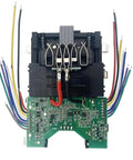 Real Deal 15 Cell 21700 Lithium Battery Case Storage Box With Smart Protection Board showing detailed PCB and wiring connections.