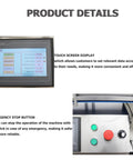 Automatic Flat Labeling Machine With Touchscreen Control And Heavy Duty Conveyor Belt Code Printer digital touchscreen and emergency stop button