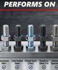 Blue Gel Thread Locker Medium Strength For Metal Fasteners, 0.20 Oz Bottle, on screws of various metal types