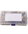 Rivet Nut Assortment Kit 150Pcs Six Sizes M3 M4 M5 M6 M7 M8 Zinc Plated Carbon Steel Threaded Inserts For Auto Repair, Furniture Assembly, Home Improvement And DIY Projects in plastic case