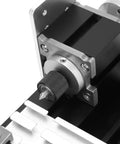 Close-up of Fabater Mini Metal Lathe Machine with 20000Rpm Motor, focusing on the adjustable knob for precision turning.