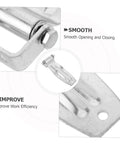 Tough As Nails Heavy Duty Replacement Door Hinge For Trucks And Trailers Cold Resistant Rust Proof Metal showing smooth opening mechanism.