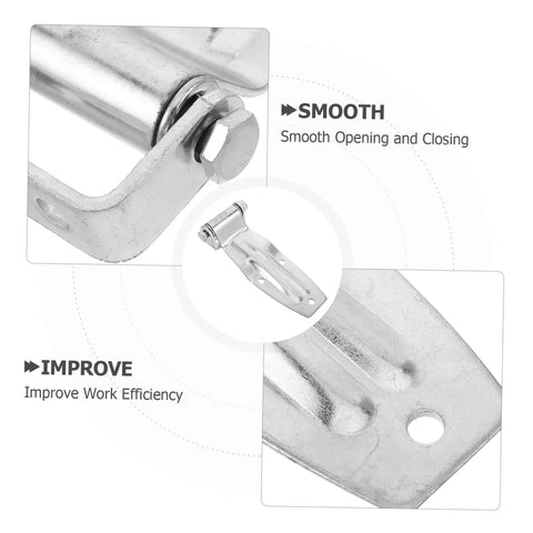 Tough As Nails Heavy Duty Replacement Door Hinge For Trucks And Trailers Cold Resistant Rust Proof Metal showing smooth opening mechanism.