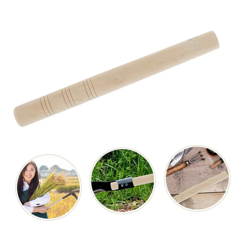 Durable Garden Sickle Handle Replacement with Solid Wood Grip for Easy Weeding and Harvesting Pro Grade Versatile Tool