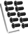 10 Piece Replacement Set For Mijia M365 Electric Scooter Sturdy Metal Screws With Precise Threads visible with L-shaped tool