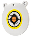 Hardrock AR500 One Half Inch Steel Gong Target For Rifles And Handguns White Powder Coat Finish with target markings