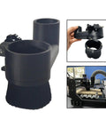 Pro Grade Cnc Spindle Dust Shields Featuring Tough Detachable Bristles for 300W and 500W router, black bristle dust cover with mount.