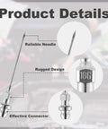Grease Gun Needle Tips 3 Pack Steel Pro Grade Portable And Detachable Bearing Nozzle details with rugged needle design