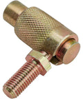 Quick Release Cable End For Throttle Linkage 5/16-24 RH Thread Steel Stud, knurled brass finish