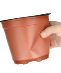 Six Inch Plastic Plant Pots For Seed Starting Starter Pots And Nursery Use Pack Of Fifty Durable Seedling Pots With Drainage Holes