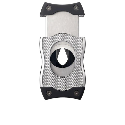 2 In 1 Cigar Cutter With V Cut And Straight Cut For Maximum Flavor Ergonomic Stainless Steel Design With Spring Loaded Blade