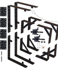 Anti Sag Fence Gate Kit Heavy Duty Gate Hardware With Latch Set For Wooden Fences Sheds Driveways And Corral Gates Corner Braces Rust