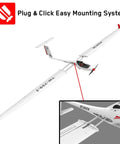 Ready To Fly Brushless RC Plane Glider With 2.4GHz Control And Xpilot Stabilizer, 102 Inch Wingspan, RTF Version For Adults, assembly view