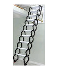 Kickass Fully Automatic Electric Telescopic Attic Ladder Boasts Heavy Duty Steel Frame And Anti Slip Treads For Reliable Loft Access, showing a retractable loft ladder.