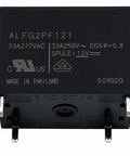 Heavy Duty 12V DC Coil Power Relay 33A SPST NO Four Pin Through Hole PCB Mount in black housing, showing terminal pins.