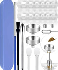 Filling Tool Kit For Home And Lab Use With Micro Funnels And Lab Scoops, Complete Set For Precise Material Transfer visible