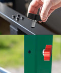Four Pack 1/4-20 Thumb Screws With Wing Knobs, Aluminum Knobs And Stainless Steel Threads, 1-1/4 Inch Long, Red And Black