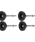 Adjustable M8 Leveling Feet With Nonslip Round Base For Machinery And Office Furniture Heavy Duty Stabilizers 4 Pack Black