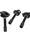Heavy Duty 3pc Rear Axle Bearing Puller Kit Solid Steel Extractor Installer 3 Sizes For Auto Main Bearing Tubes, black steel