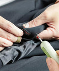Using Pro Grade Two In One Needle Threader And Seam Ripper Tool For Sewing Upgraded 2024 Dual Head Seam Remover on fabric