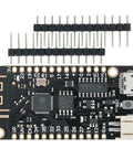 MKS Dual FOC V3.2 BLDC And Stepper Motor Controller Shield with ESP32 development board, features compact design and pin headers