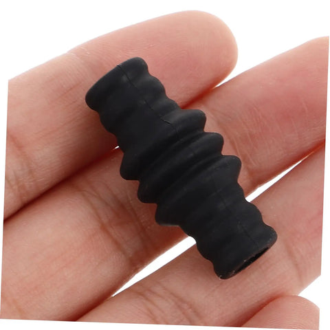 Heat Resistant Steam Wand Guard Sleeve For Espresso Machines, Foaming Insulator Wand Protector in hand, black silicone