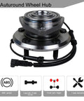 Two Pack Front Wheel Hub And Bearing Assembly For 2007 2010 Jeep Wrangler Front Axle 5 Lug With Abs Driver And Passenger Sides