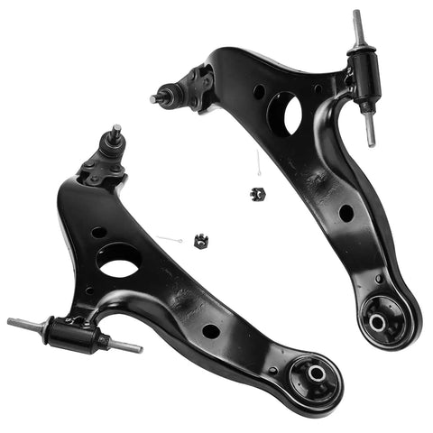 Beefed Up Front End Suspension Kit For Toyota Sienna 2004 2005 2006 2007 2008 2009 2010 10 Piece Set With Front Lower Control Arms Ball Joints Sway Bars Outer And Inner Tie Rods And Boots front lower control arms