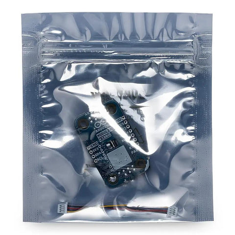 Modulino Vibro Vibration Feedback Module With Qwiic Sensor in packaging, includes 5 cm cable, ideal for MicroPython prototyping.