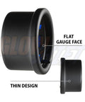 GlowShift 52mm oil pressure gauge kit with flat-face display and black bezel