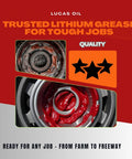 Close-up of Red N Tacky Grease 1 Pound 2 Pack Heavy Duty Lithium Grease Waterproof High Temp For Trailer Bearings Farm And Auto Use