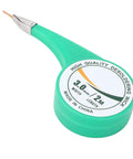30mm Desoldering Wick Braid 2m brass solder removal tool with flux for PCB repair, green plastic dispenser, high quality label.