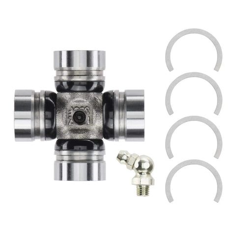 Greaseable Premium Universal Joint For Ford F Series Super Duty 1988 Through 1995 Built Tough Heavy Duty U Joint With Sealed Bearings Easy Install And Long Life For Durable Power Transfer In Trucks, chrome steel U-joint with grease fitting and snap rings