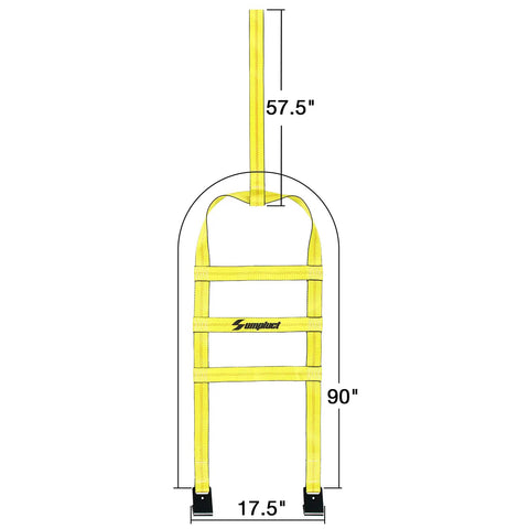 Tow Dolly Basket Straps With Flat Hooks 2 Pack Pro Grade Heavy Duty Fits 14 To 19 Inch Car Tires Full Tire Coverage For Wheel Lifts And Tow Dollies Durable Strap Set, 17.5 in wide, 90 in long