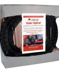 Go-To Safe-Spiral Pre-Cut Spiral Wrap For Hoses And Cables Black HD-PE 0.50 Inch OD By 25 Foot Pre-Cut Length Hose And Cable Protector