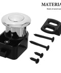 Push Button Latch Cabinet Lock for RV, Drawer, and Cabinet, Zinc Alloy Construction With Next Level Cylinder Tech, Easy Install, screws