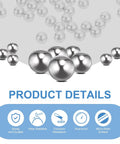 Alt Tag: 6.5mm Stainless Steel Bearing Balls, 100 Pcs, G100 Precision Mirror Finish, 304 Grade For Bearings, Bicycles, And Casters