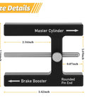 Ywdiml car brake adjustment tool, black aluminum T-shaped gauge labeled Master Cylinder for brake booster push rod.