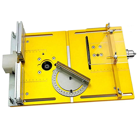 Pro Grade Router Table Insert Plate Workbench Upgrade Kit For Table Saw Wood Router Milling Base with adjustable gauge