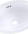 Dope Oval Undermount Bathroom Sink Cotton White With Full Mounting Kit And Template Front Or Rear Overflow ADA Compliant