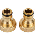 Garden Faucet Adapter Quick Connect Hose Fitting 3/4 Inch To 1/2 Inch Brass Water Connector